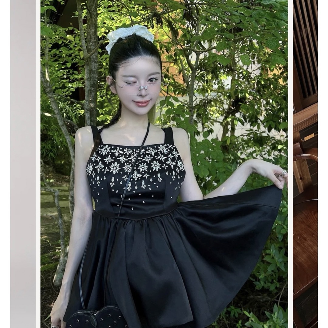 Darich - 新品タグ付き ダーリッチ ジュエリーフレアチュニック F 黒