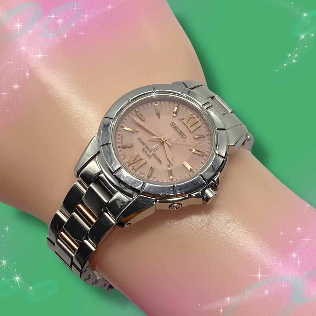 SEIKO - 美品 稼働品 セイコー ルキア レディース腕時計 ピンク系文字