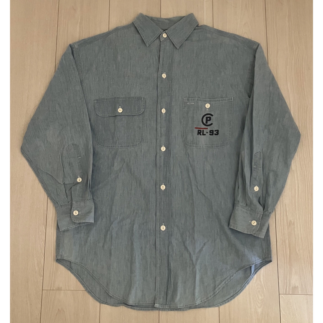 POLO RALPH LAUREN - レア vintage polo RL93 shirt シャンブレー