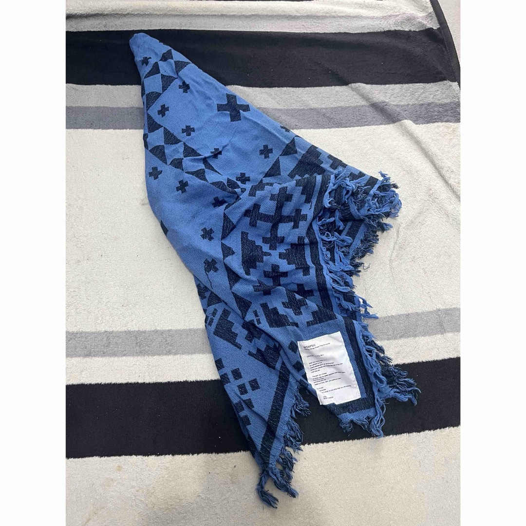 W)taps - WTAPS SHEMAGH シェマグ 大判 ストール ブルーダブルタップス