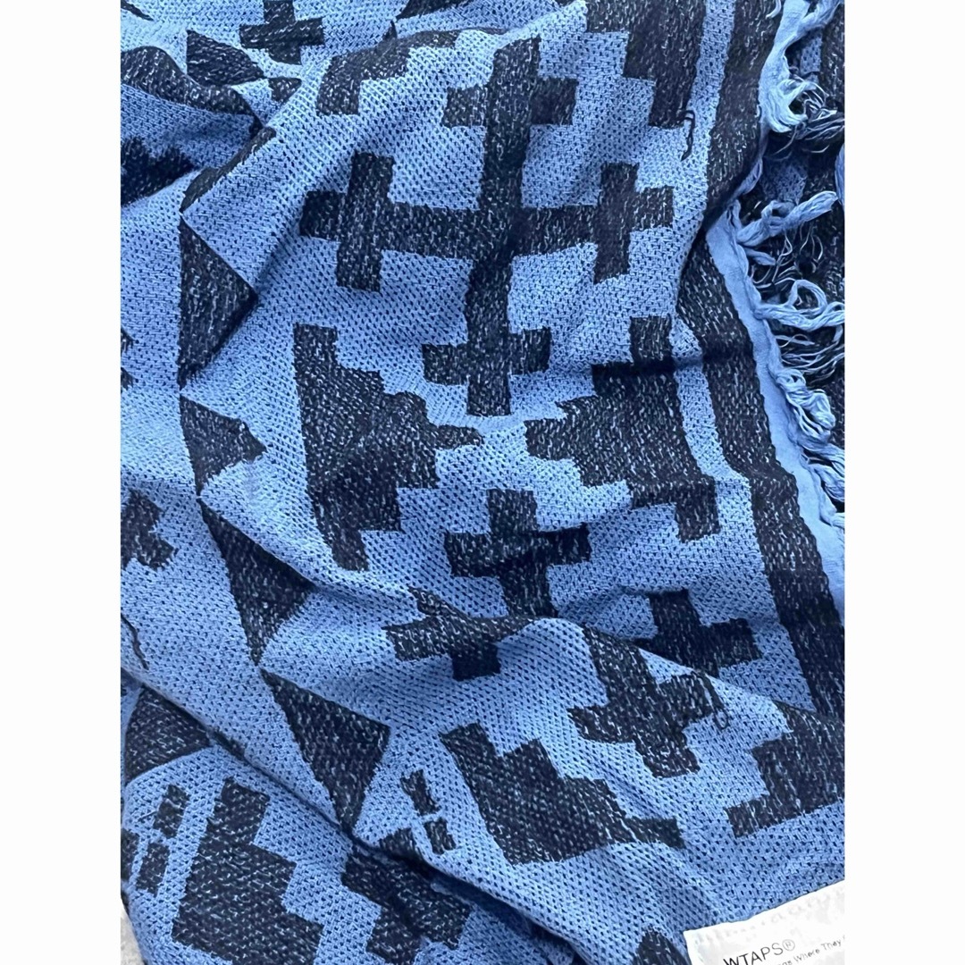 W)taps - WTAPS SHEMAGH シェマグ 大判 ストール ブルーダブルタップス