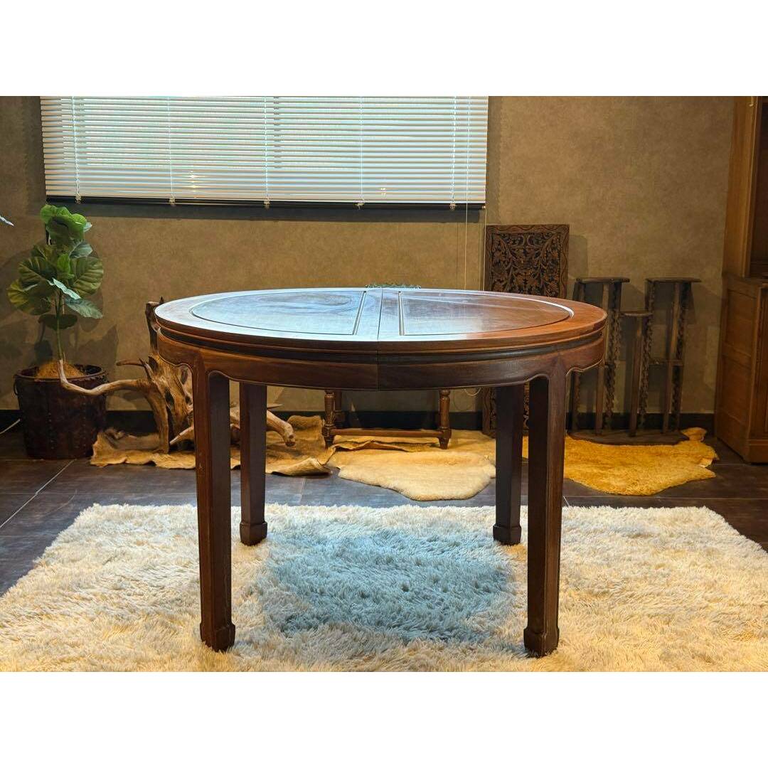 唐木家具 花梨 伸張式 ダイニングテーブル唐木 花梨 8人掛け