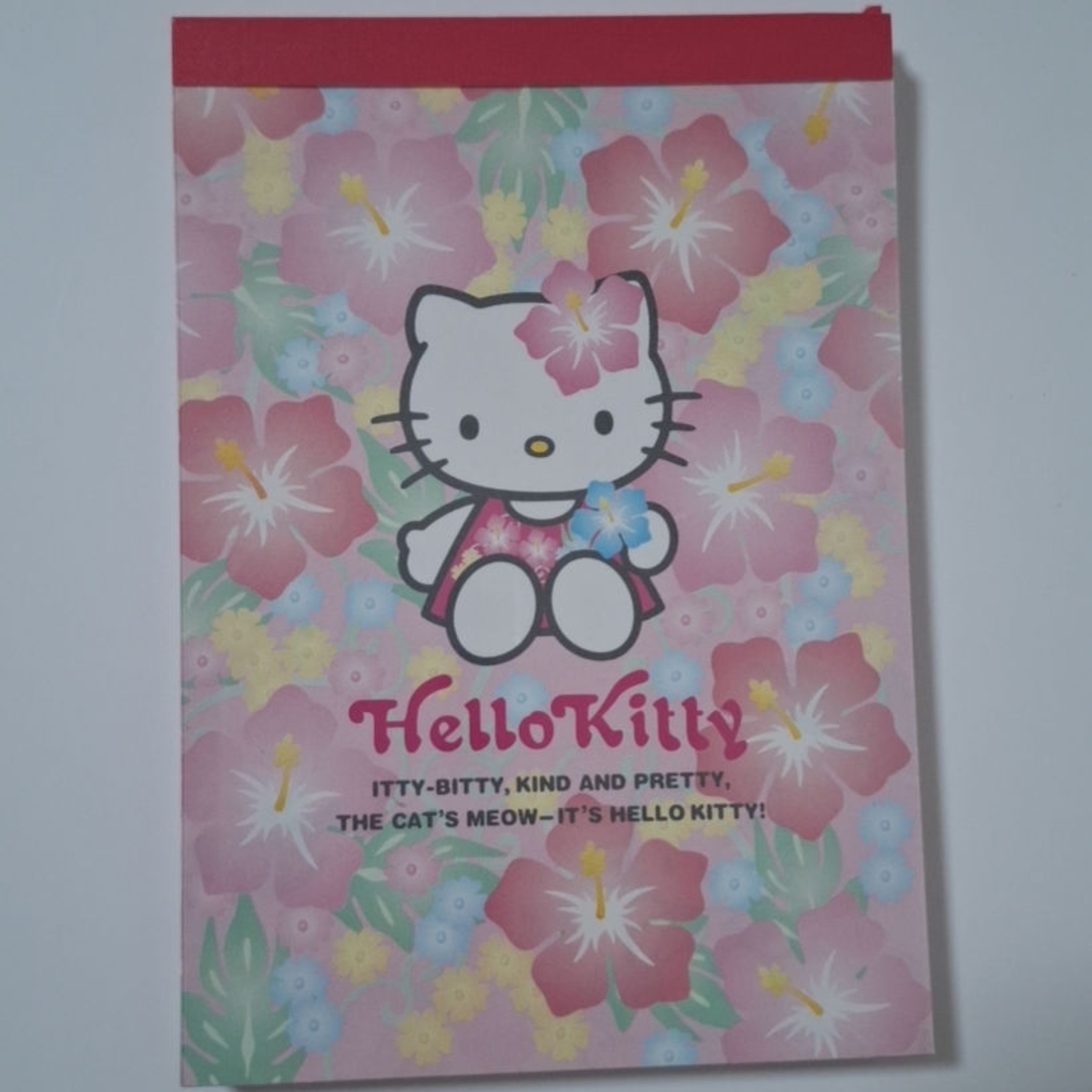 ハローキティ - ハローキティ メモ帳 ハイビスカスキティ ピンク 平成