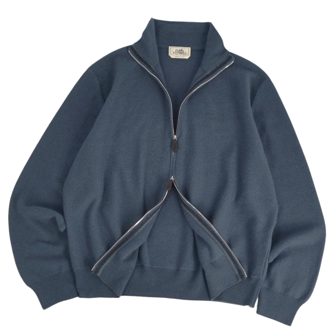 HERMES - 美品 エルメス HERMES ドライバーズ ニット セーター ジップ