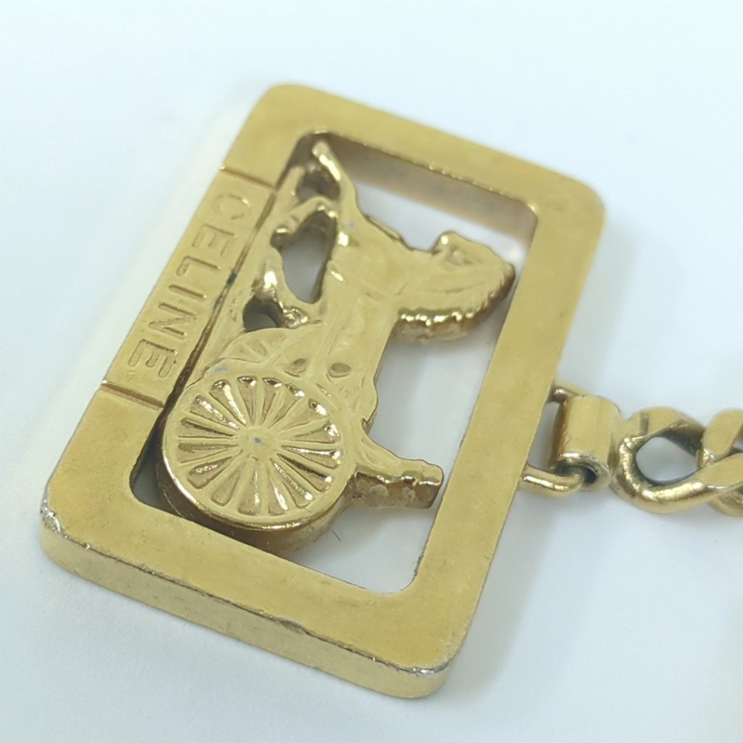 CELINE - セリーヌ ヴィンテージ 馬車キーホルダー キーリング