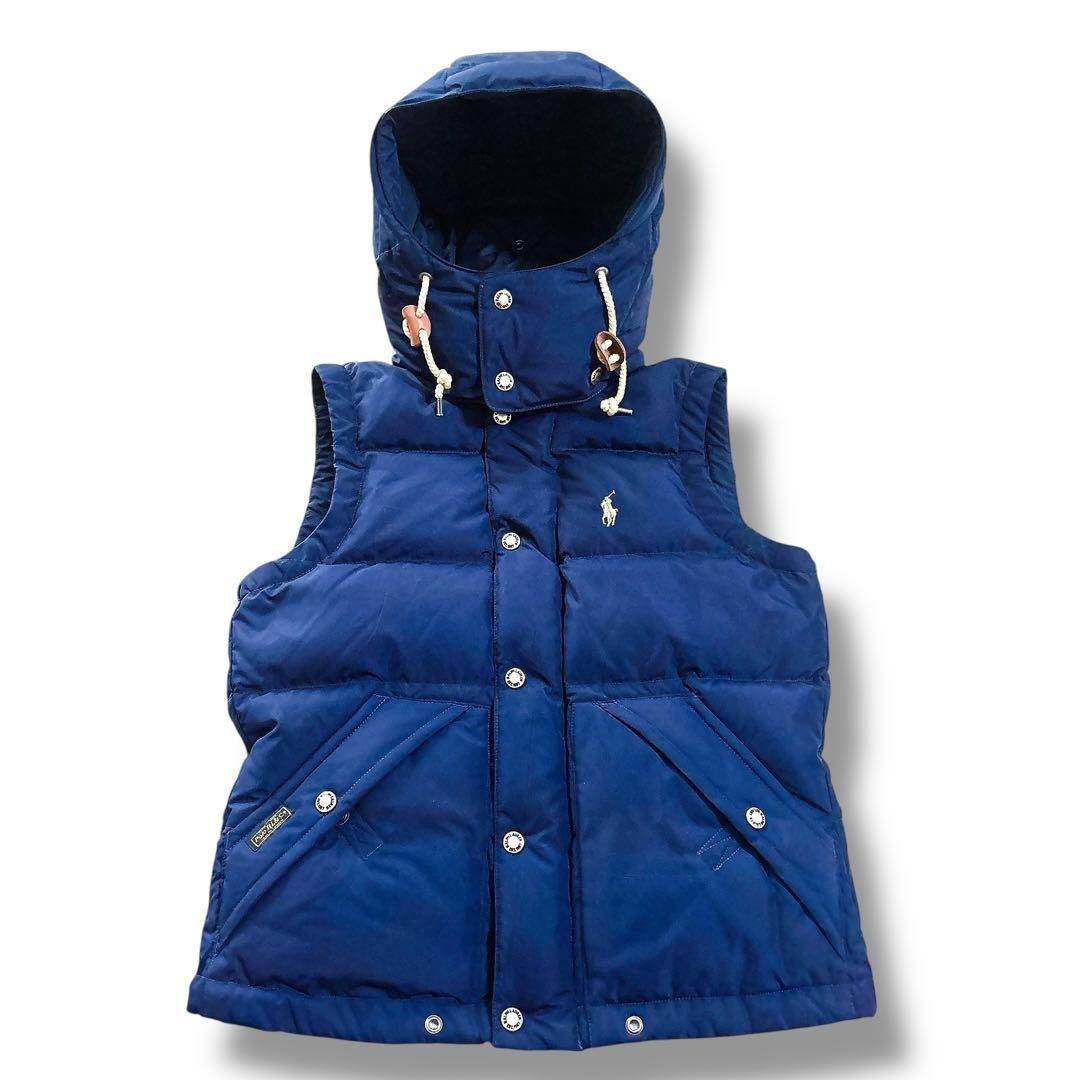 POLO RALPH LAUREN - 美品 ポロラルフローレン ダウンベスト ネイビー