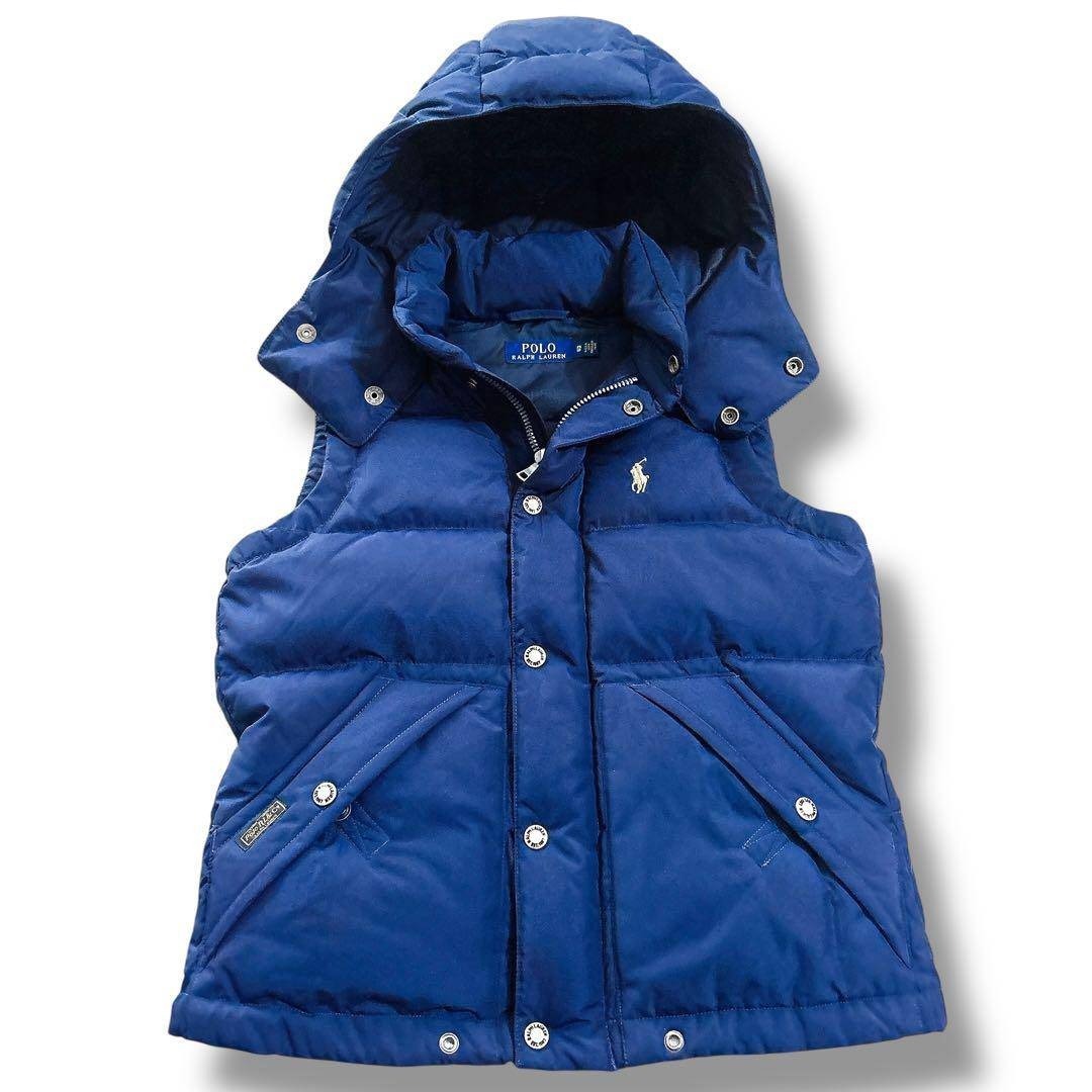 POLO RALPH LAUREN - 美品 ポロラルフローレン ダウンベスト ネイビー
