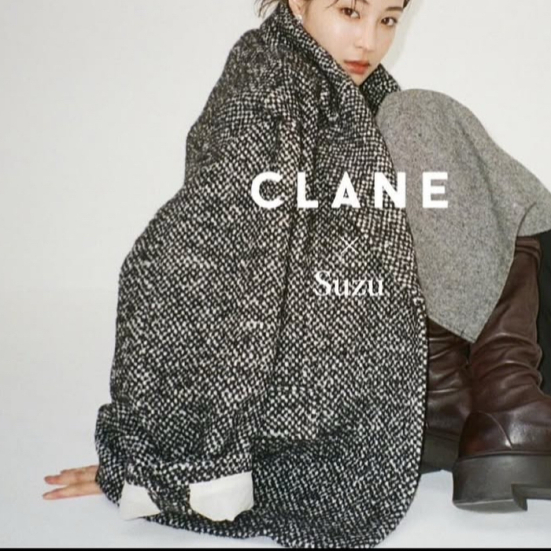 CLANE - CLANE SUZU 広瀬すずコラボ MIX COLOR OVER COAT 黒の通販 by