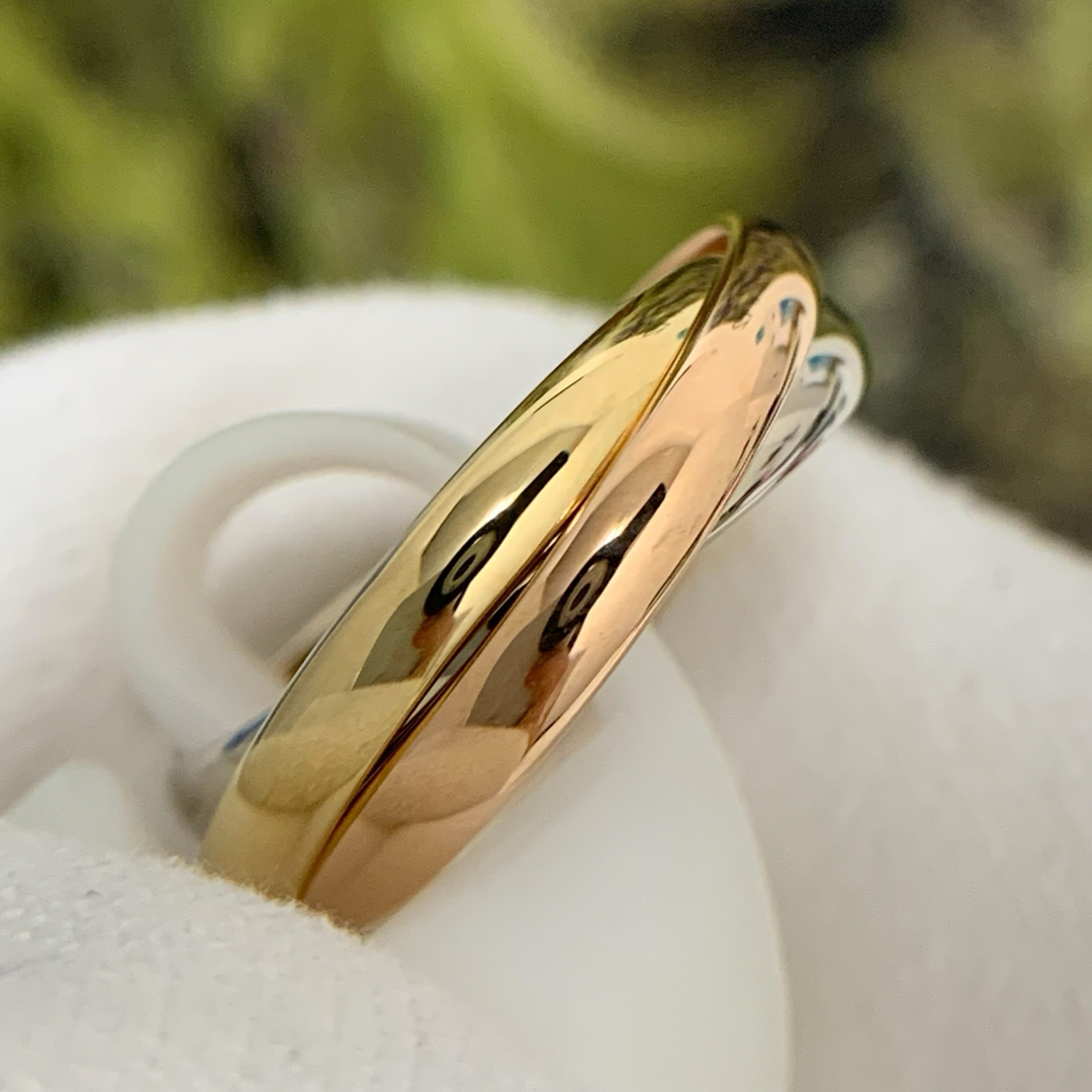 Cartierカルティエ750トリニティリング3カラー3連#49 Cartier