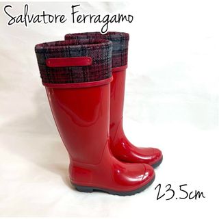Salvatore Ferragamo - ＊フェラガモ＊レインブーツ(約23cm)の通販 by