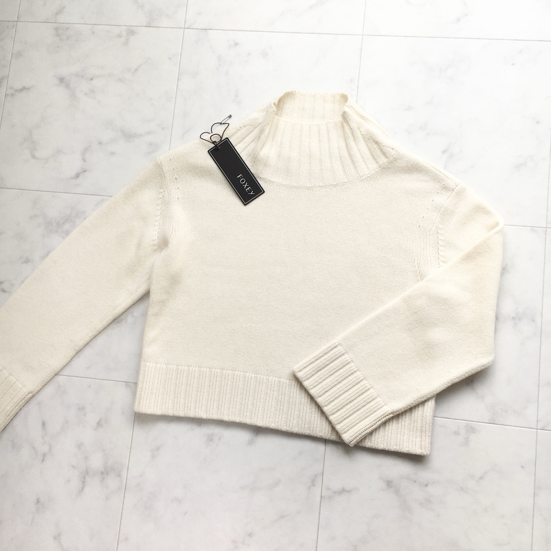 フォクシー カシミヤ FOXEY フォクシー カシミヤ セーター ホワイト