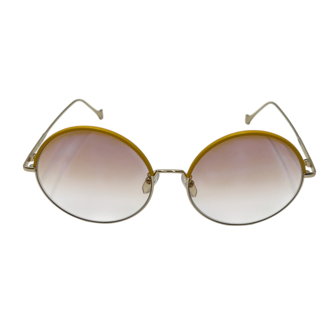 LOEWE - 【中古】 LOEWE ロエベ サングラス メタル レザー メタル