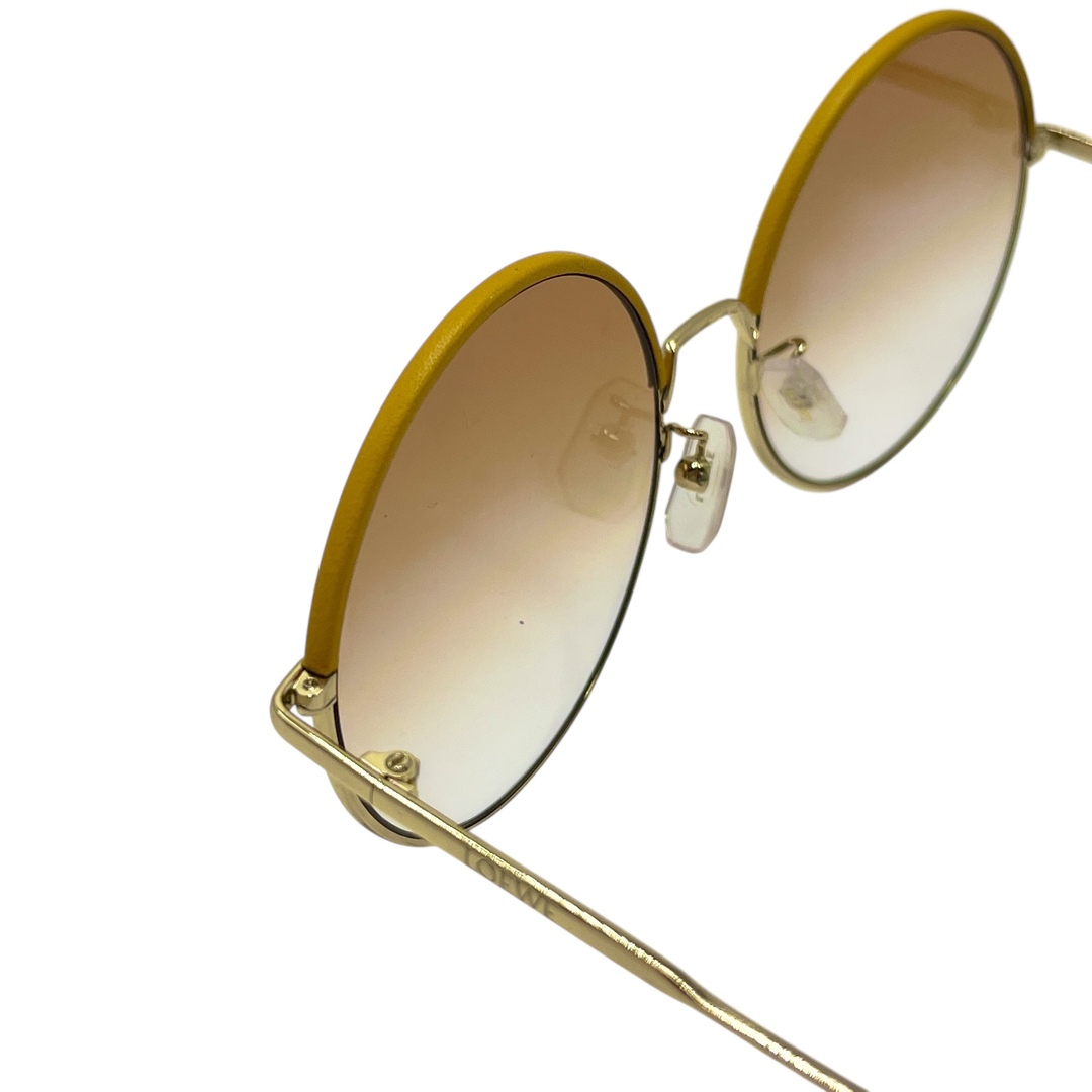 LOEWE - 【中古】 LOEWE ロエベ サングラス メタル レザー メタル