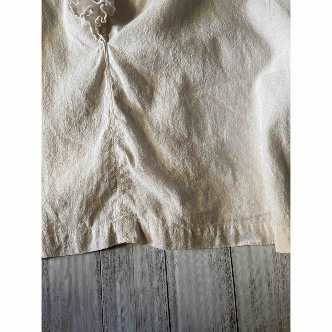 nest Robe - mogtam様限定upcycleLino 近江晒しフラワーカラーブラウス