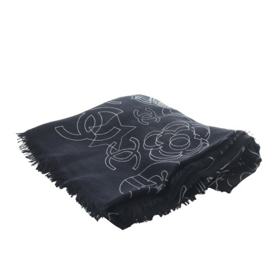 CHANEL - シャネル 24C ストール カシミヤ シルク混 ココマーク 総柄