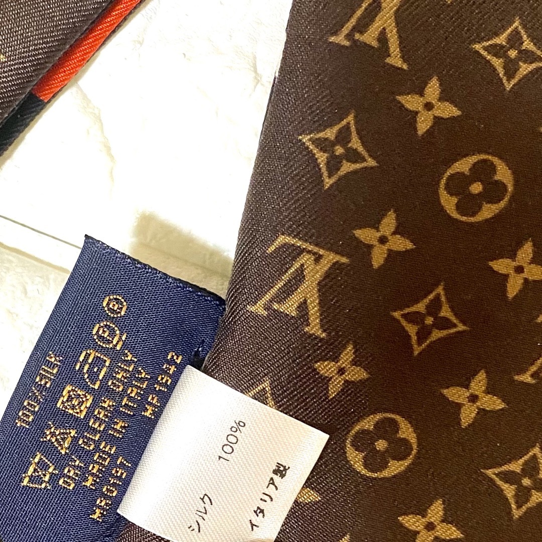 LOUIS VUITTON - ルイヴィトン スカーフリボン バンドー シルク 歌舞伎