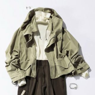 IENA - 【IENA】モッズコートライナー付き ファー カーキ36 の通販 by