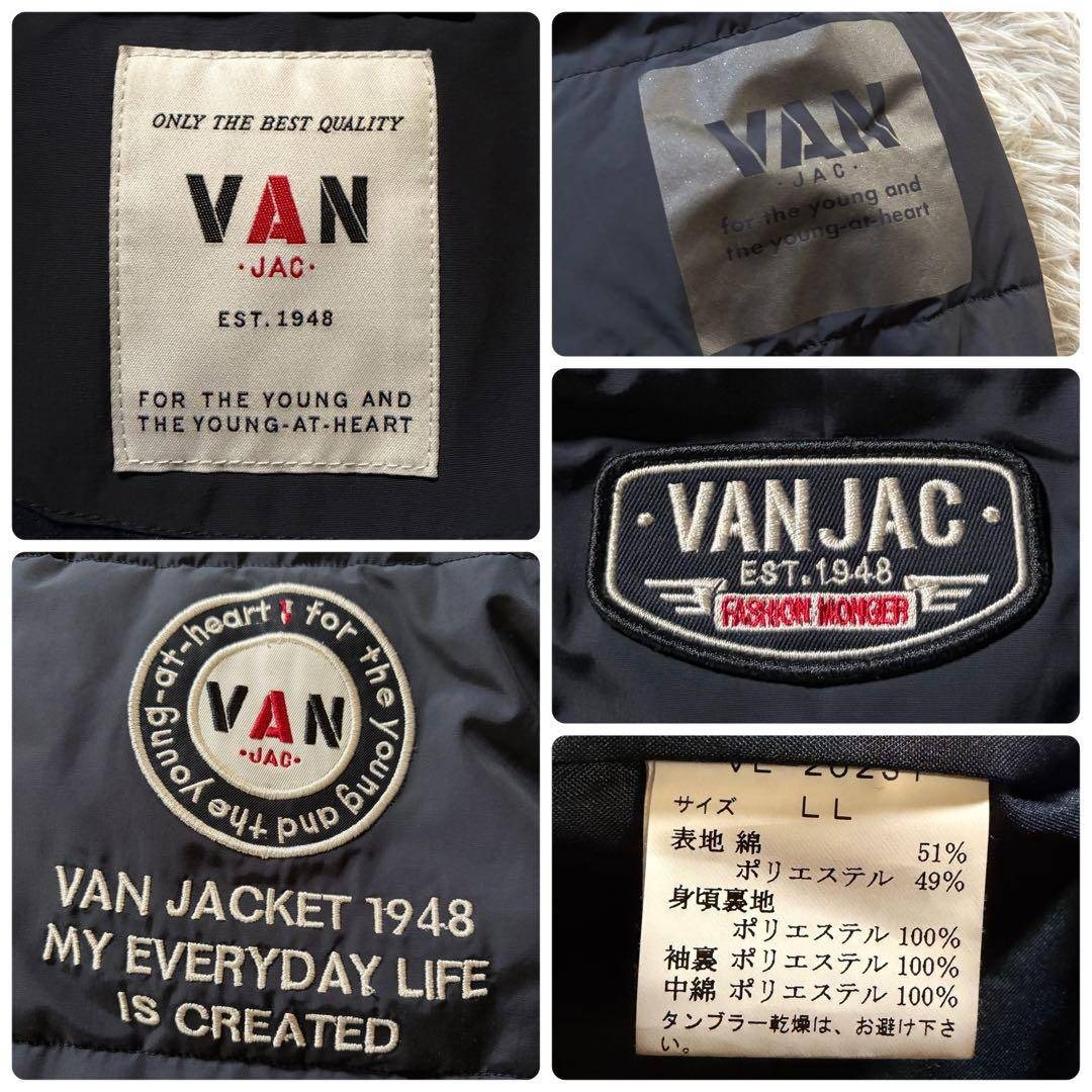 VAN Jacket - 美品✨VAN JACKET ダウンジャケット ワッペン 刺繍 ロゴ