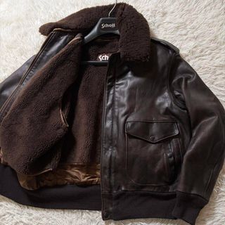 schott - 美品✨schott フライトジャケット G-1 184SM 本革 USA製 40の