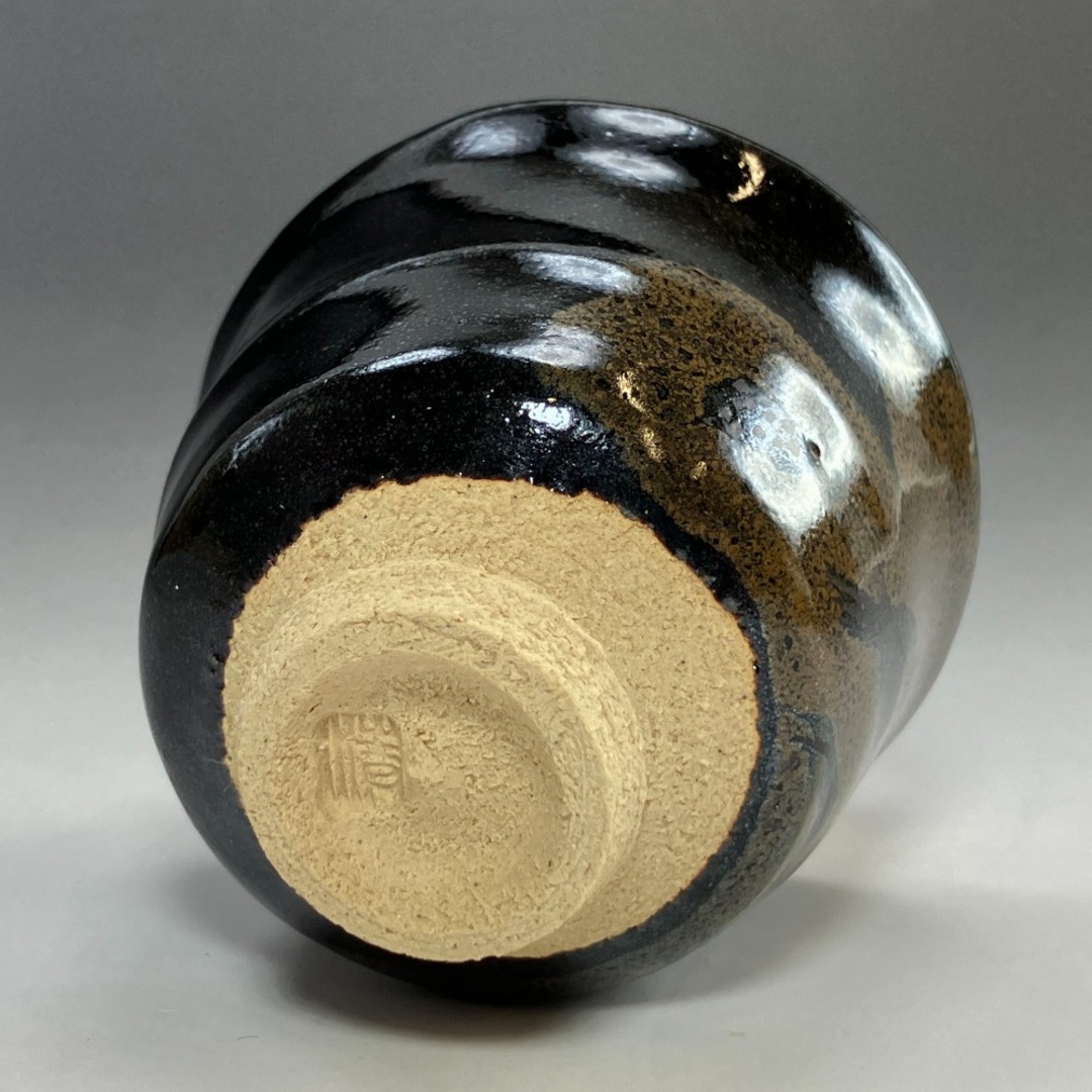 人間国宝 原清 鉄釉鳥文鉢 人間国宝 原清 鉄釉鳥文鉢 人間国宝 原清 鉄釉鳥