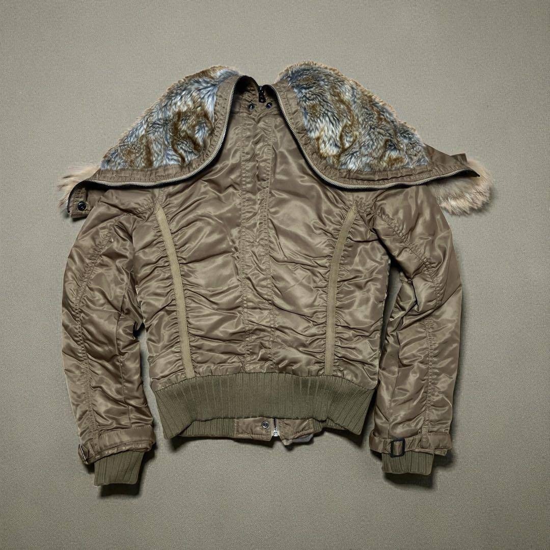 AVIREX N-2Bミリタリー パラシュート リアルファー フライトジャケット