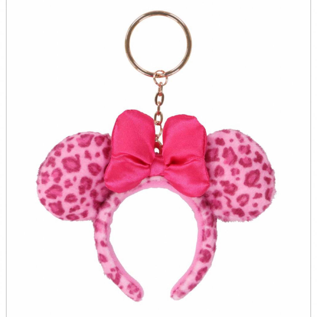 Disney - ディズニー カチューシャ キーチェーン ミニー ヒョウ柄