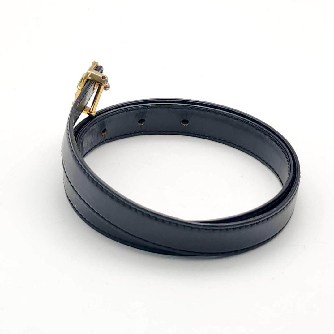 CHANEL - シャネル ココマーク ベルト ブラック レザー ゴールド