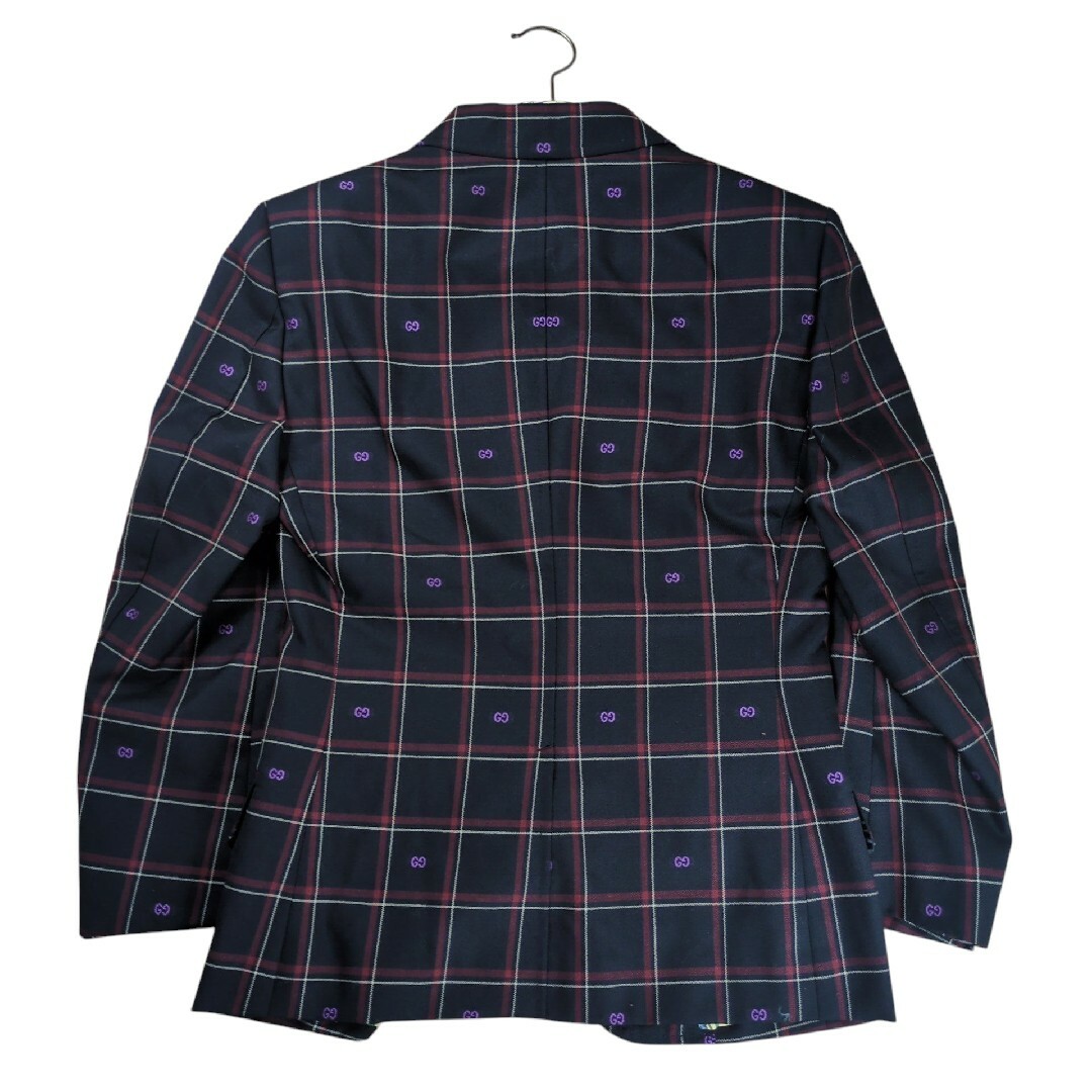 GUCCI - 【希少】GUCCI GGロゴ シルク総柄 チェック セットアップ