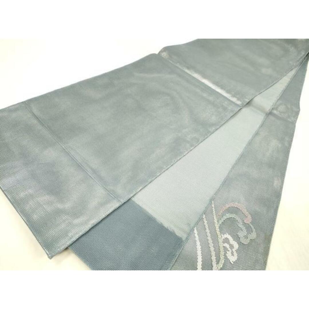 平和屋着物＊夏物 太鼓柄 本袋帯 立波文 銀糸 正絹 逸品 DAAX8966cm