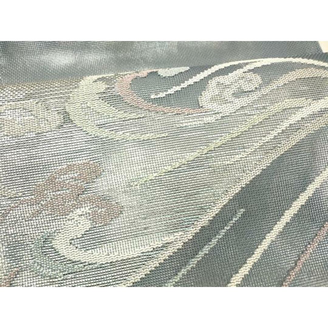 平和屋着物＊夏物 太鼓柄 本袋帯 立波文 銀糸 正絹 逸品 DAAX8966cm