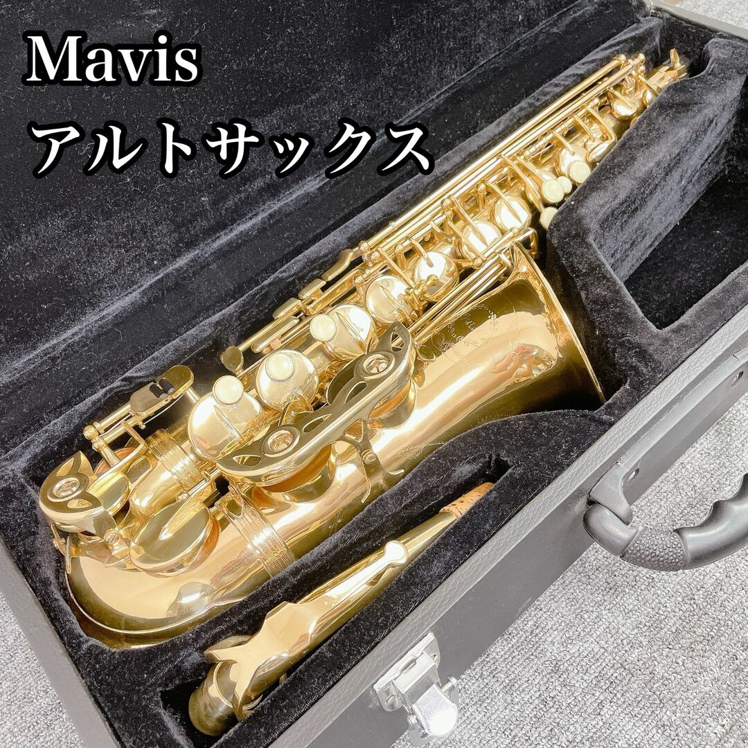Mavis アルトサックス 彫刻あり 管楽器 セミハードケース メイビス