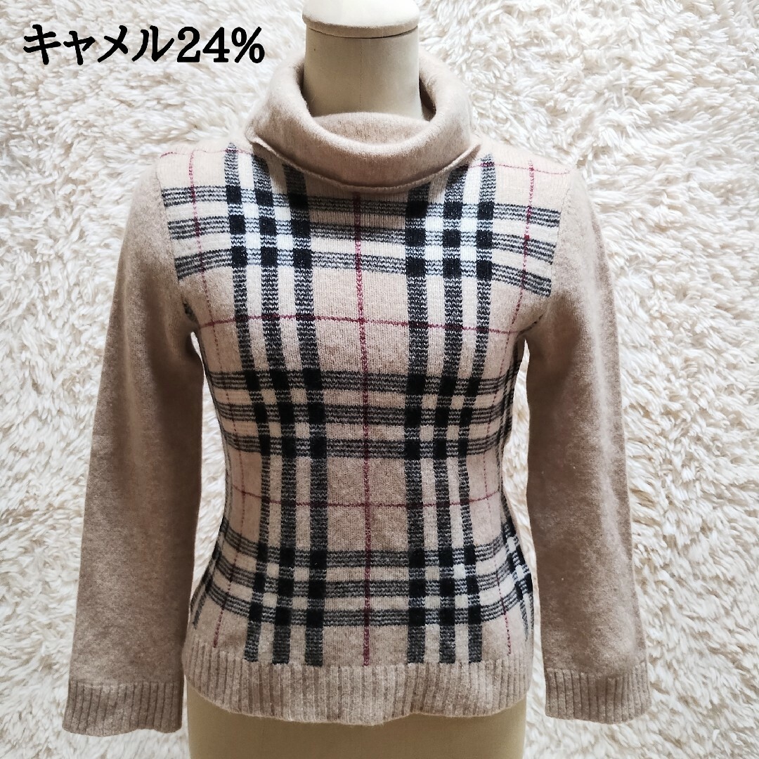 BURBERRY - バーバリーロンドン タートルネックニットセーター ノバ