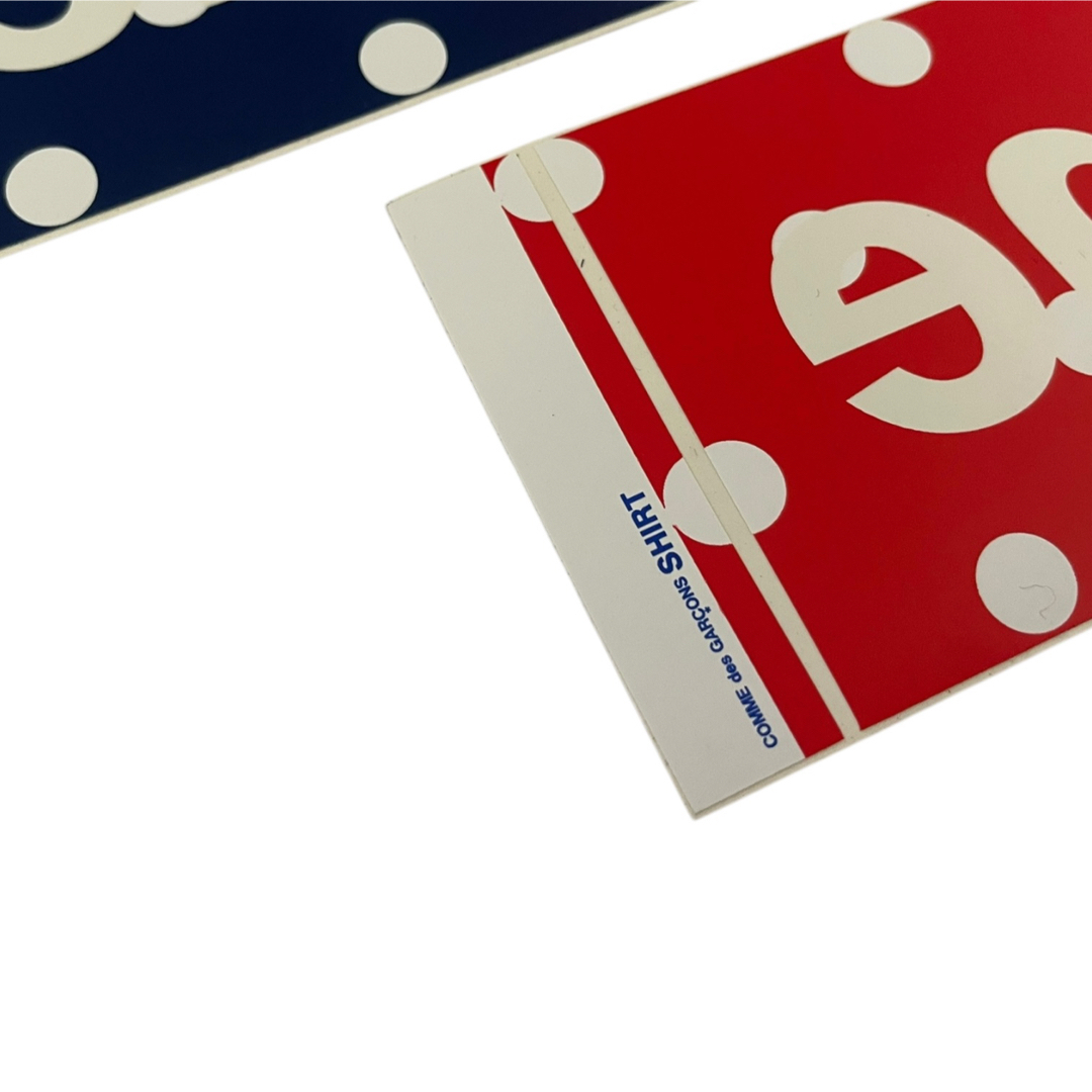 新品 Supreme × コムデギャルソン ステッカー 3枚 ドット 反転ロゴ