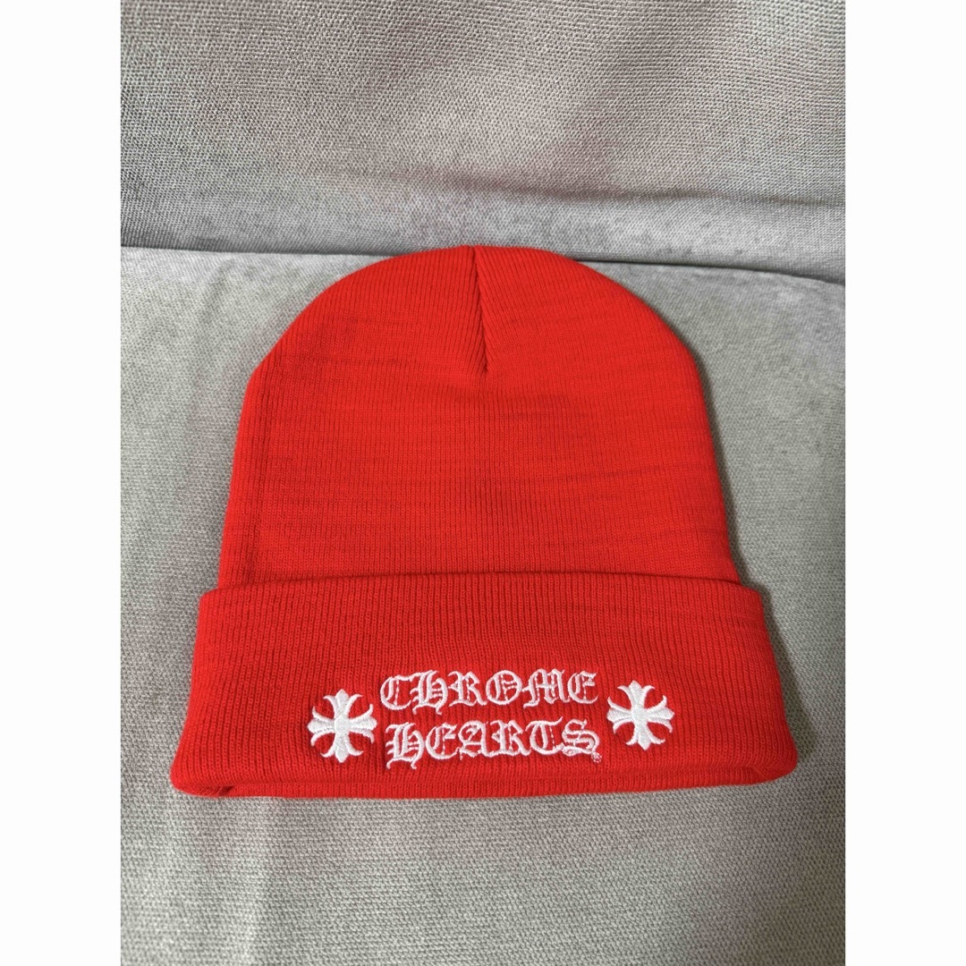 Chrome Hearts - 値下げ！新品未使用 クロムハーツ ニット帽 レッド