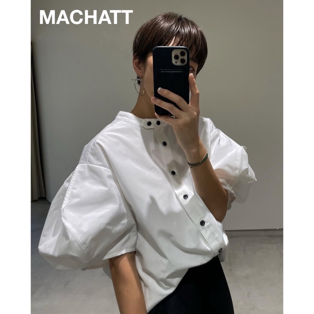 DEUXIEME CLASSE - MACHATT マチャット パフスリーブ Wボタン ブラウス