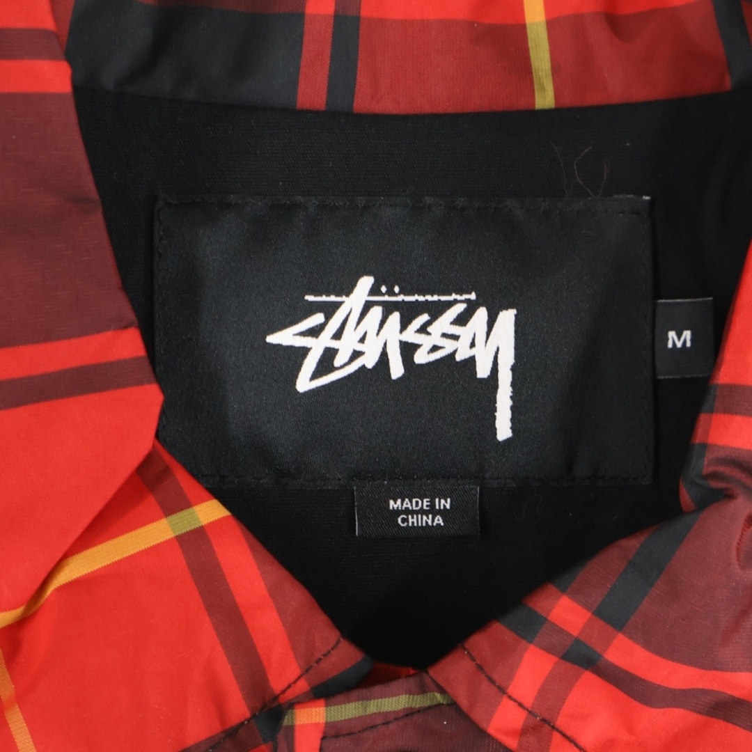 STUSSY - STUSSY ステューシー チェック柄 ポリエステル スナップ