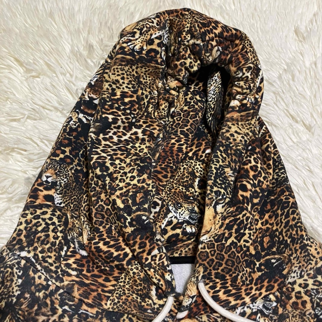 CELINE - XL セリーヌ アニマル タイガー ヒョウ 総柄 パーカーの通販