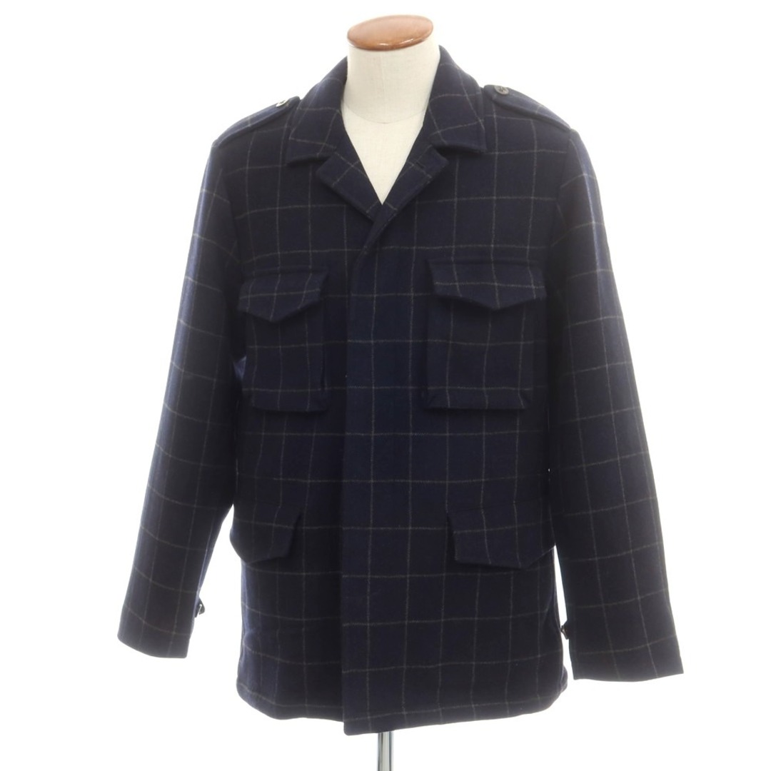 BOGLIOLI - 【中古】ボリオリ BOGLIOLI ウール チェック ミリタリー