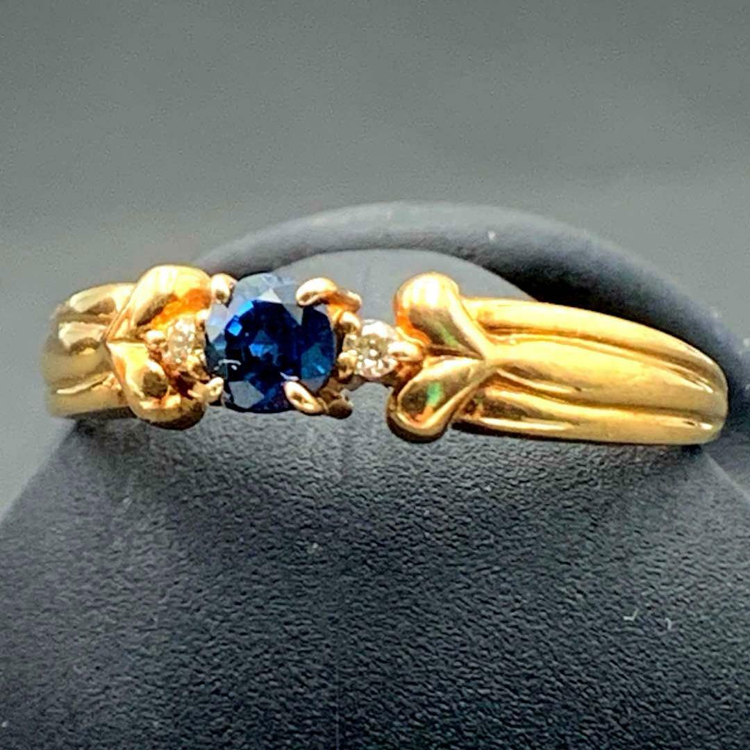 ジュエリーマキ K9 サファイア ダイヤ 11号 レディースリング ゴールド