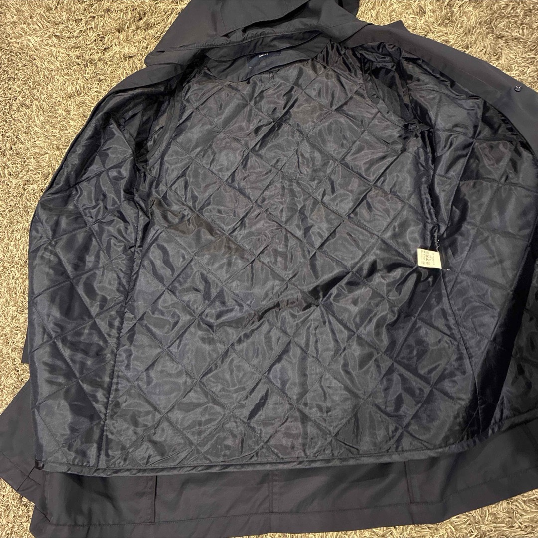 SHIPS - SHIPS シップス フード付き ネイビー コート ライナー付きの