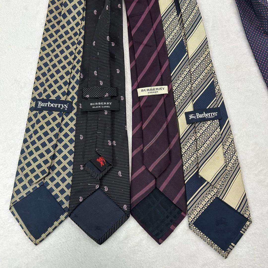 NM9 バーバリー BURBERRY 8本 セット まとめ売り ネクタイ メンズ