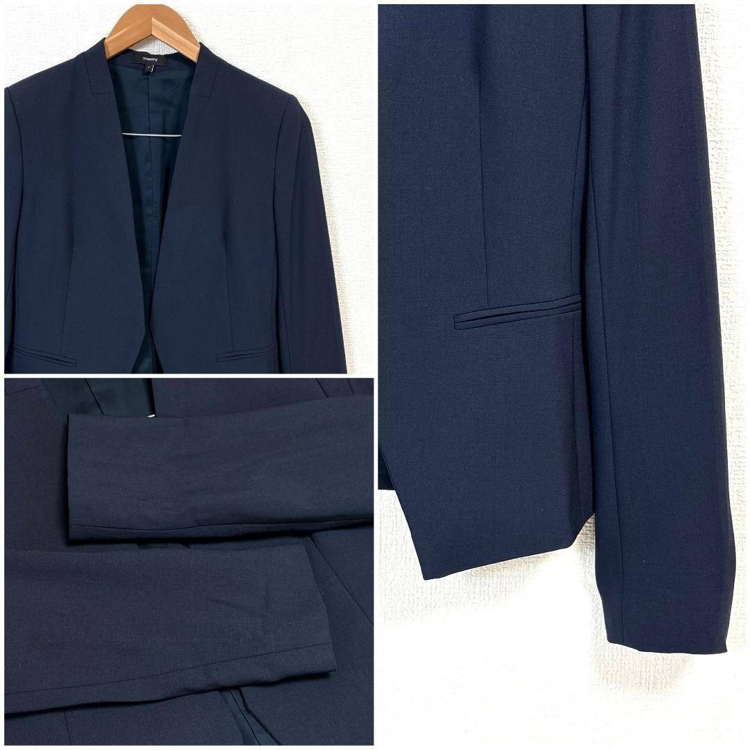 Theory - Theory パンツスーツセットアップ スーツ 上2 下00 ネイビー
