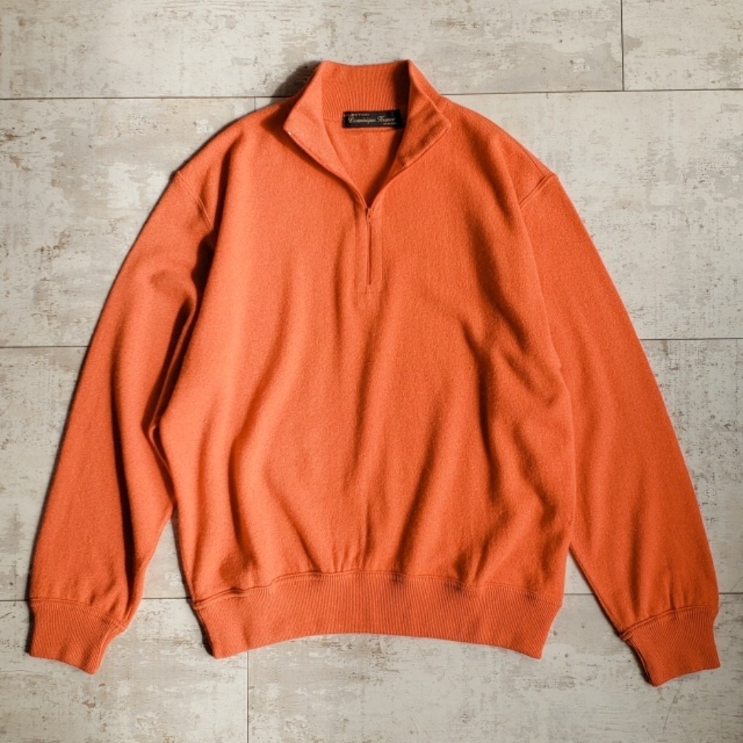 ドミニクフランス ☆ カシミヤ100% ハーフジップ セーター 50 伊製の