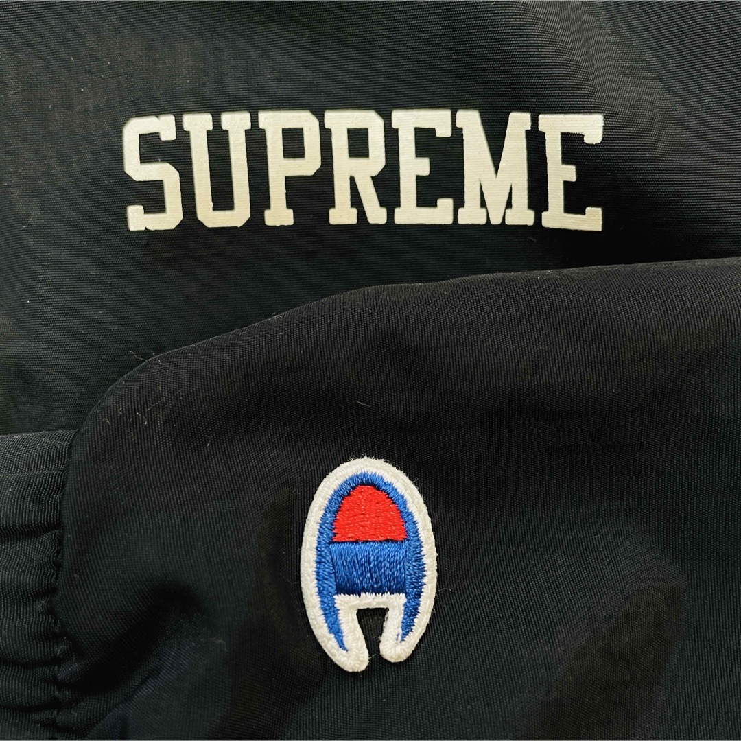 6543 シュプリーム チャンピオン ジップアップナイロンジャケット ロゴ