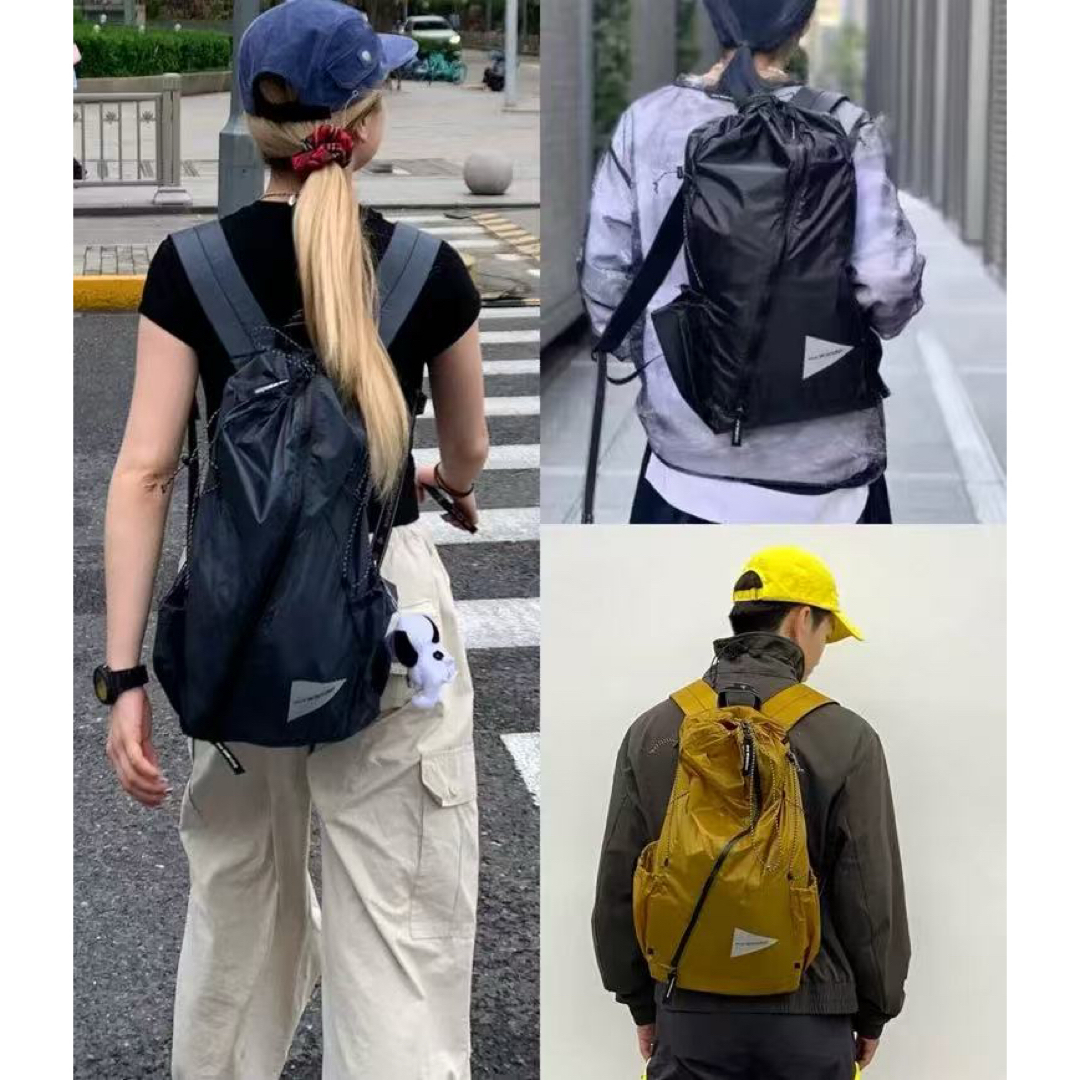 and wander - 新品 未使用 アンドワンダー シル デイパック ネイビー