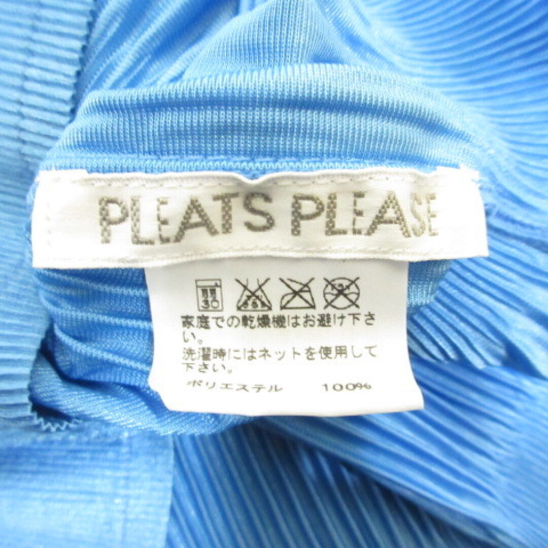 プリーツプリーズ 極美品 ハイネック 長袖 プリーツ カットソー 3