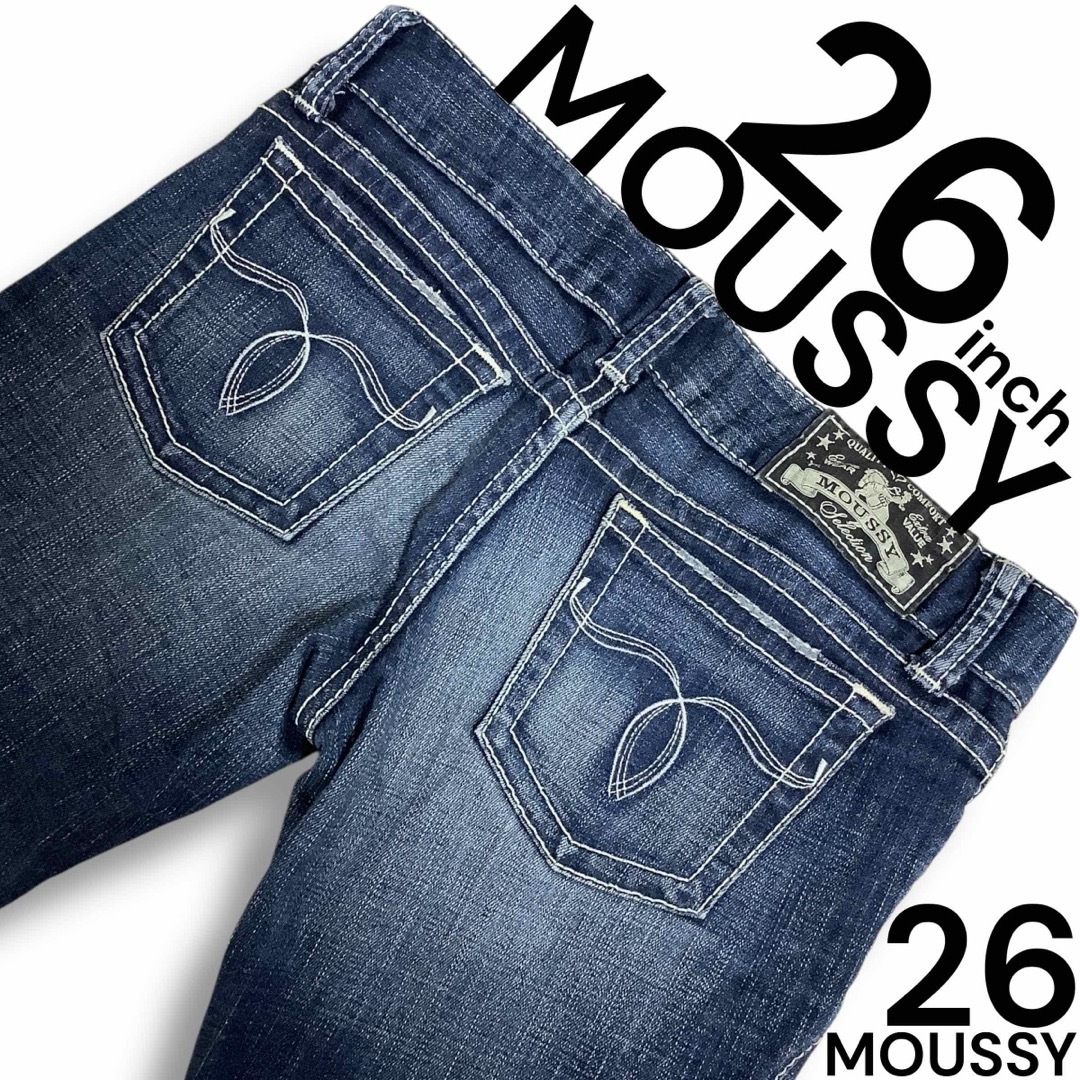 moussy - 【美尻】 MOUSSY デニム 26inch ローライズ お尻ステッチ y2k