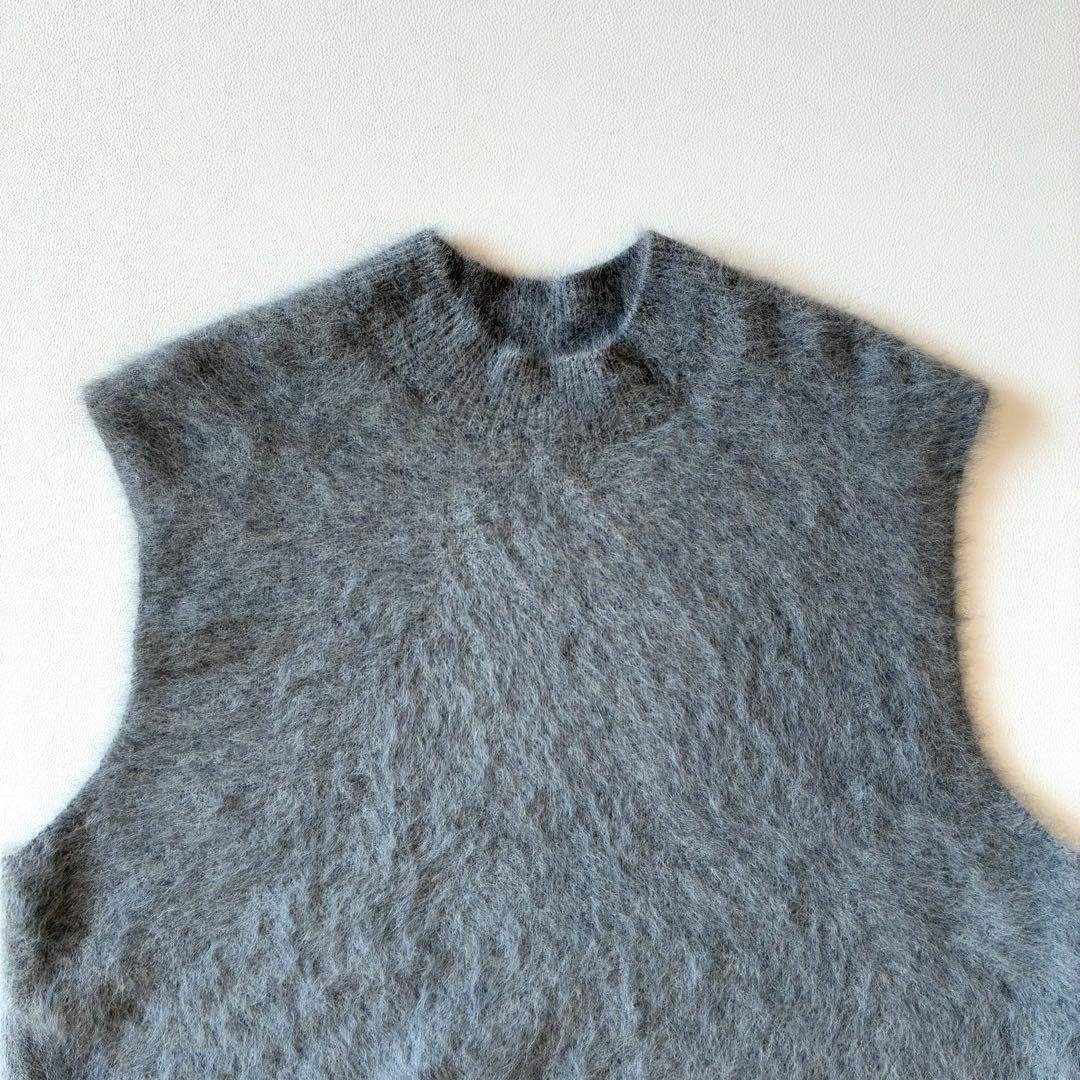 未使用✨OHGA オーガ FOX KNIT VEST カシミヤ グレー Fサイズの通販 by