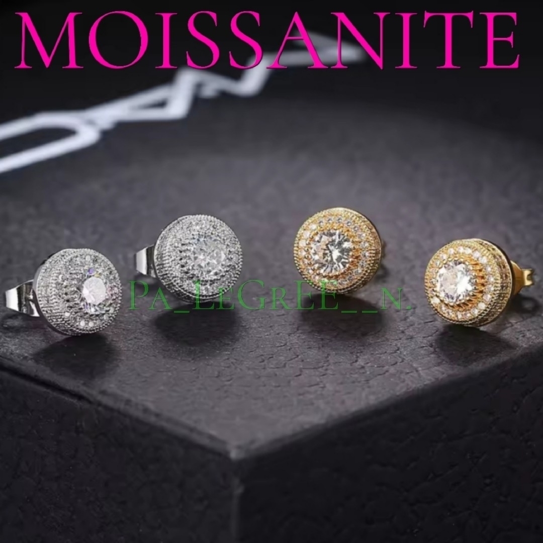 0pピアス♪ メンズ レディース モアサナイト S925 プラチナ 18k 人気