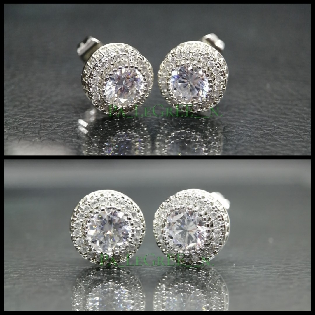 0pピアス♪ メンズ レディース モアサナイト S925 プラチナ 18k 人気